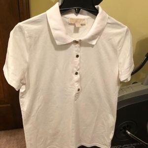 Michael Kors Women's White Polo Large